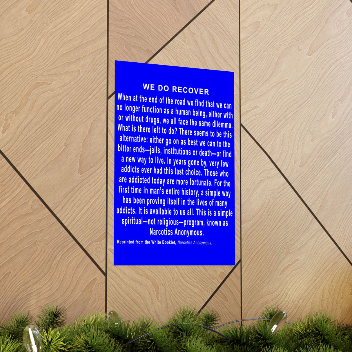 We Do Recover  Vertical Posters