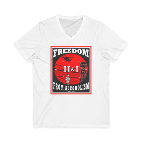 H&I Freedom From Alcoholism AA V-Neck Tee
