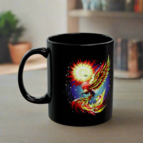 Phoenix Rising V.2 11oz Black Mug