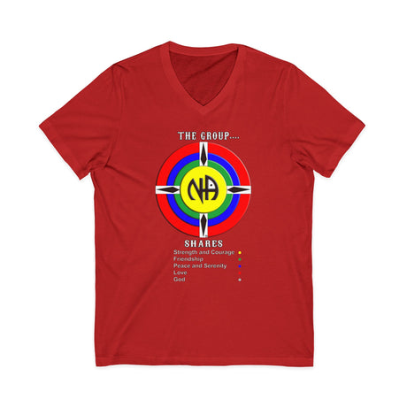 The Group Shares Logo dtg V-Neck Tee