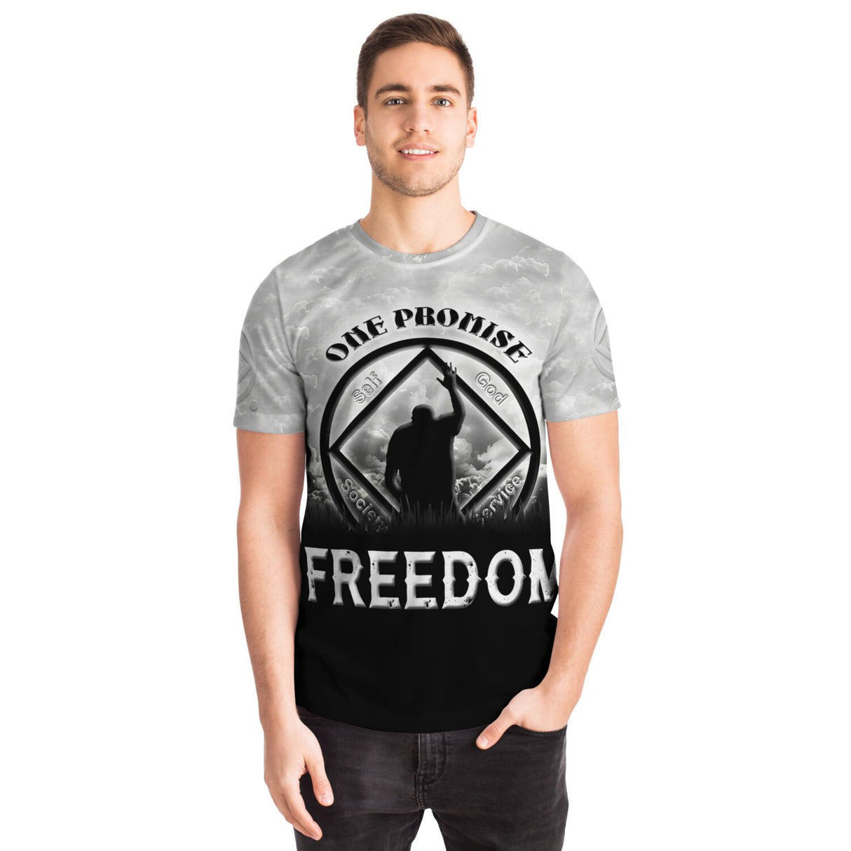 Blessed With Freedom AOP T-shirts