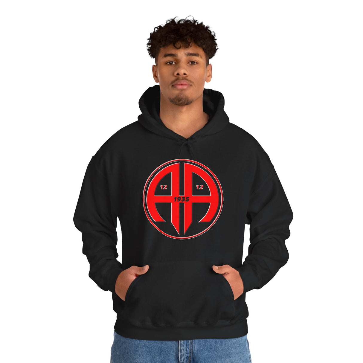 Red AA Logo dtg Hoodie