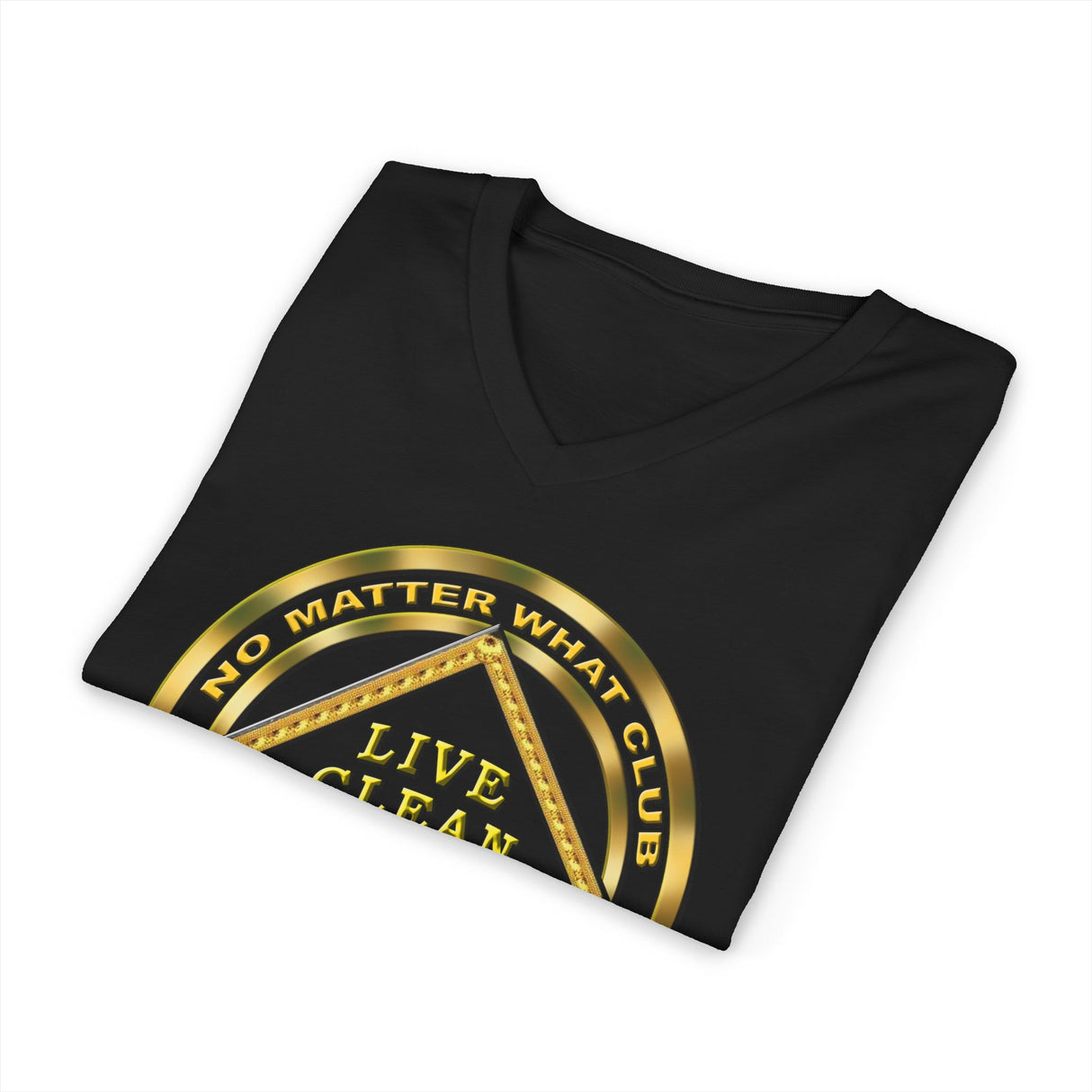 No Matter What Club Gold dtg V-Neck Tee