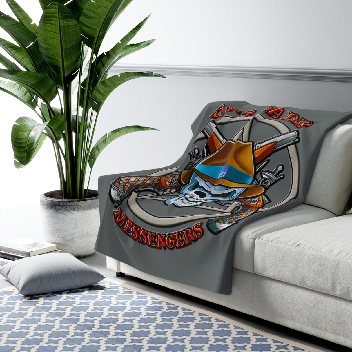 AA Unloaded Messenger Fleece Blanket