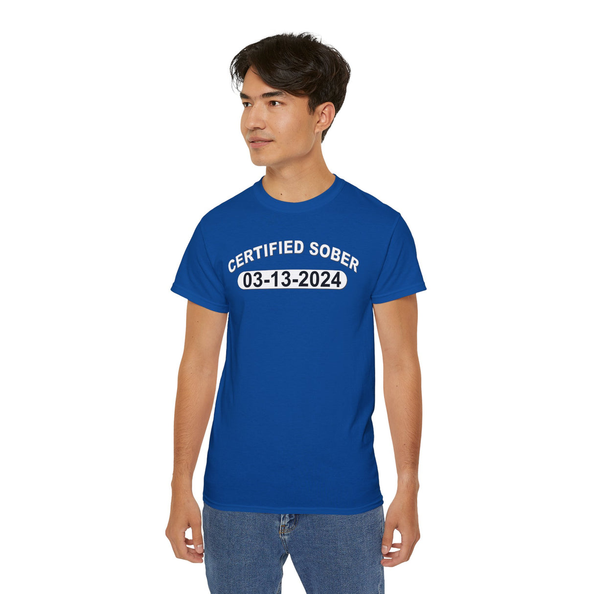 Custom AA Certified Sober Date Unisex Tee