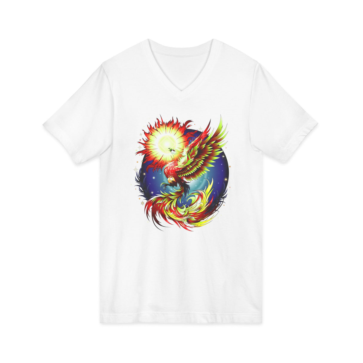 Phoenix Rising V.2 dtg V-Neck Tee