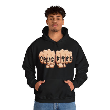 Drug Free Fist dtg Hoodie