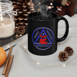 AA Teddy On AA Symbol 11oz Black Mug