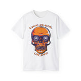 Live Clean Or Die Skull dtg Tee