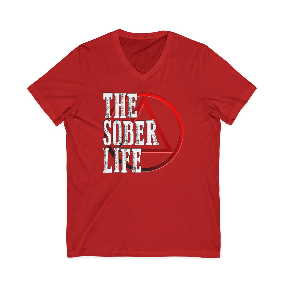 The Sober Life AA V-Neck Tee
