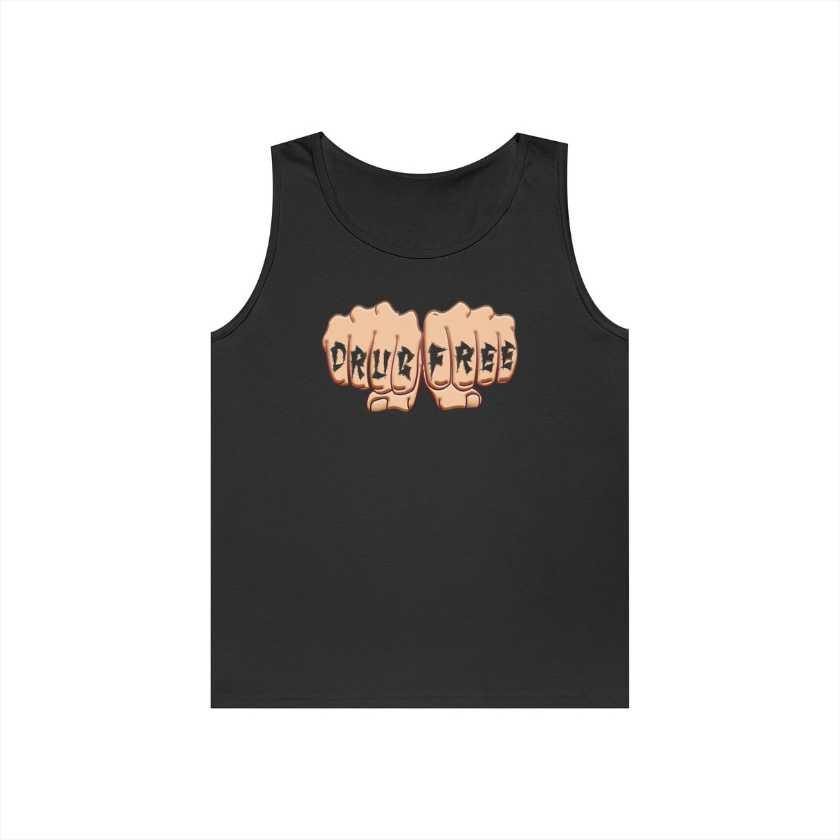 Drug Free Fist dtg Tank Top