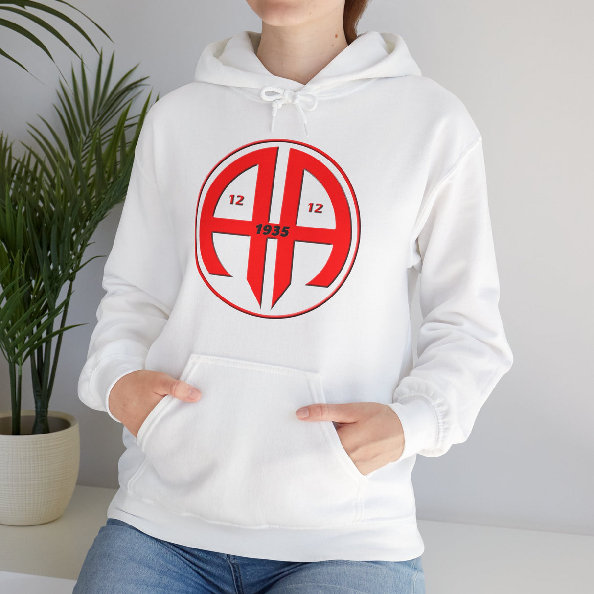 Red AA Logo dtg Hoodie