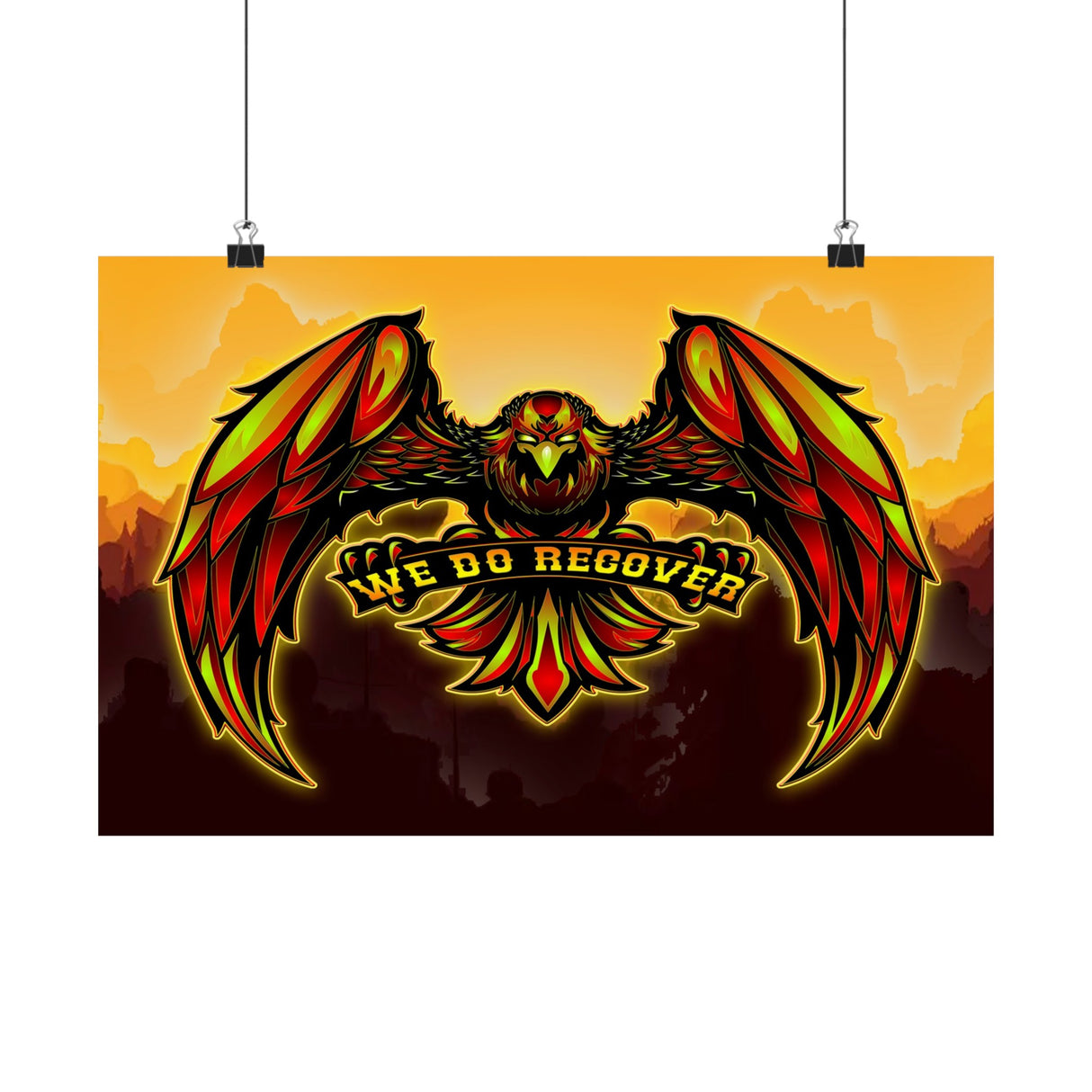 We Recover Eagle Horizontal Posters