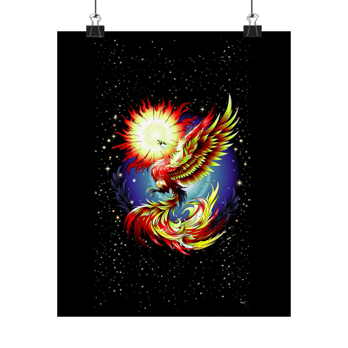 Pheonix Rising Vertical Posters