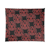 AA Symbol Black & Red Comforter