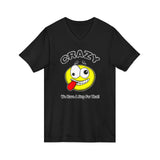 Crazy Emoji dtg V-Neck Tee