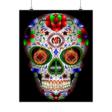 NA Sugar Skull 1  Vertical Posters