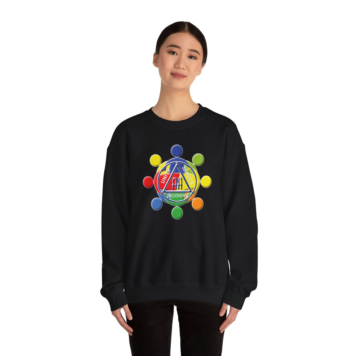 Circle Of Love dtg Crewneck Sweatshirt