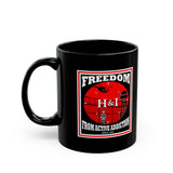 Freedom From Addiction 11oz Black Mug