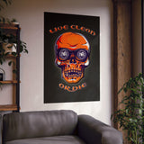 Live Clean Skull Vertical Posters