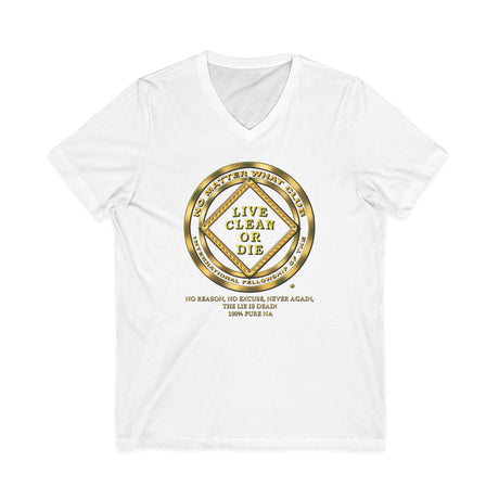 No Matter What Club Gold dtg V-Neck Tee