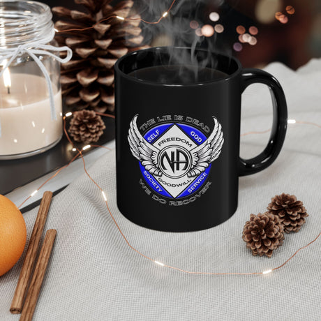 Winged NA Symbol 11/15oz Black Mug