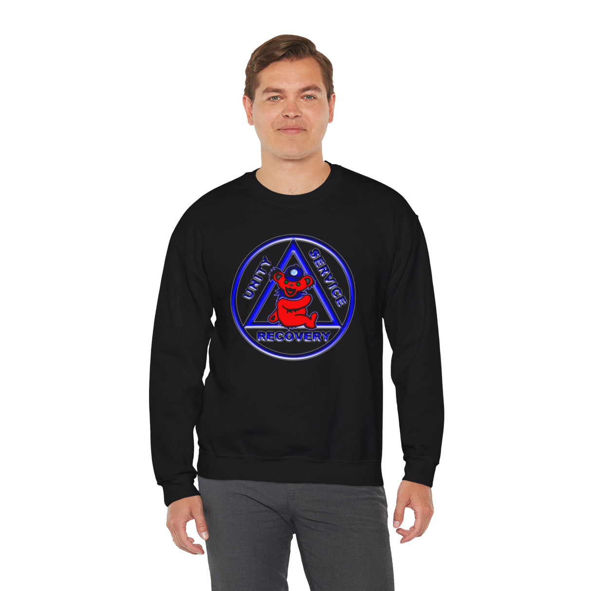 Teddy On AA Symbol dtg Crewneck Sweatshirt