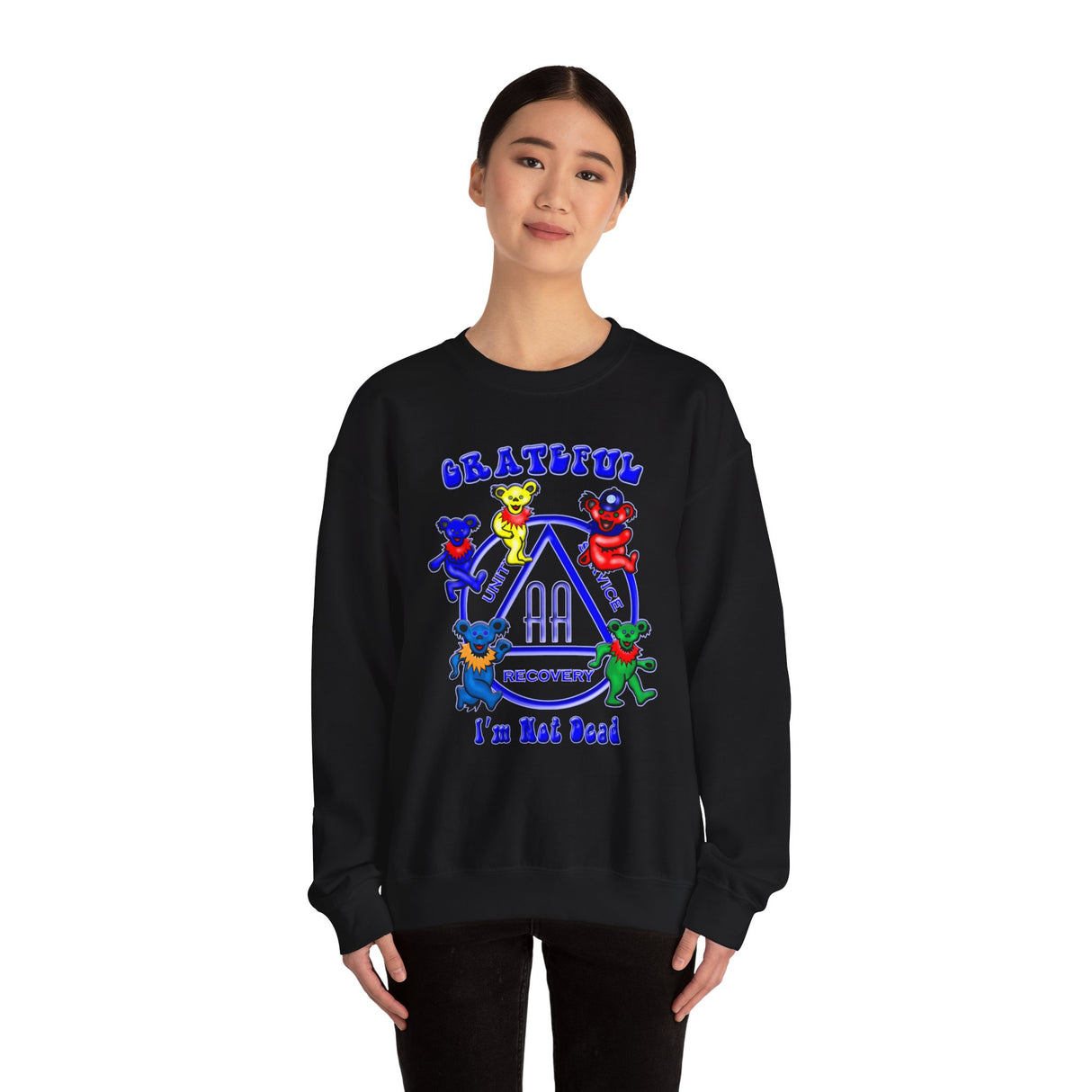 AA Not Dead  dtg Crewneck Sweatshirt