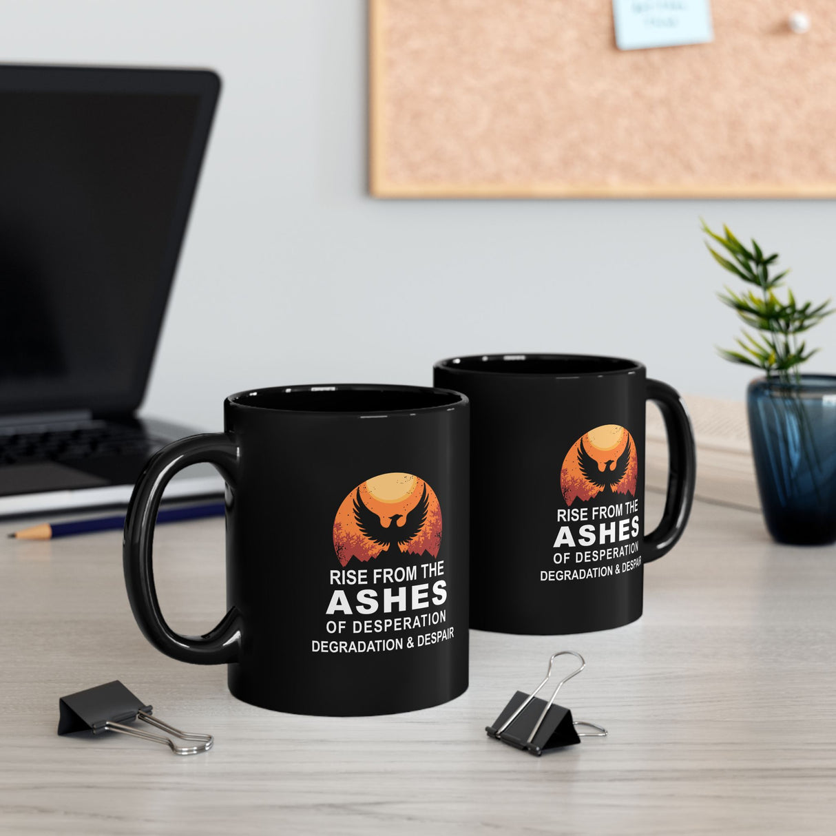 Rise From The Ashes 11/15oz Black Mug