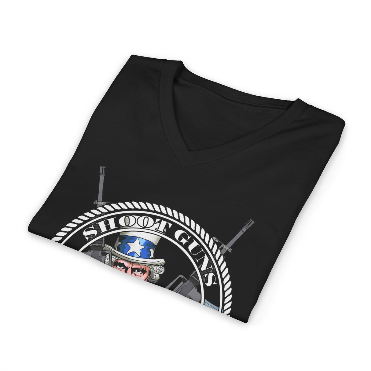 Shoot Guns Not Dope dtg V-Neck Tee