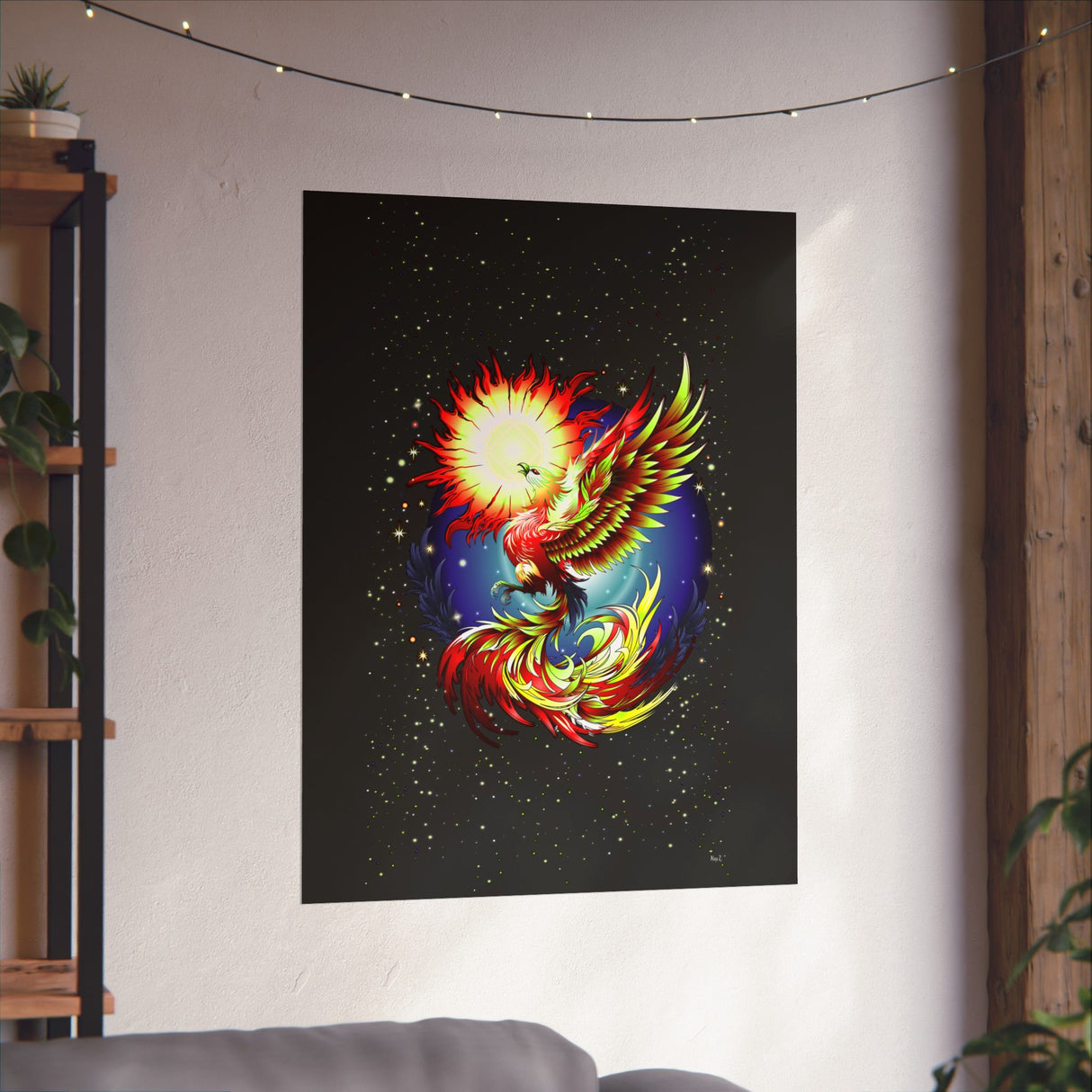 Pheonix Rising Vertical Posters