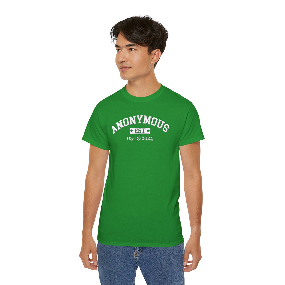Custom Anonymous Est Clean Date Unisex Tee
