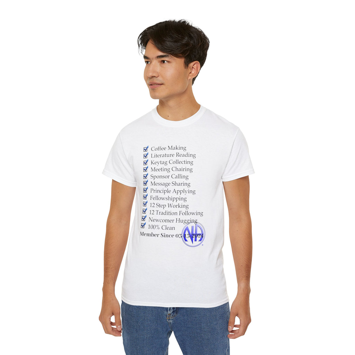 Custom Member Of NA Check List dtg Tee