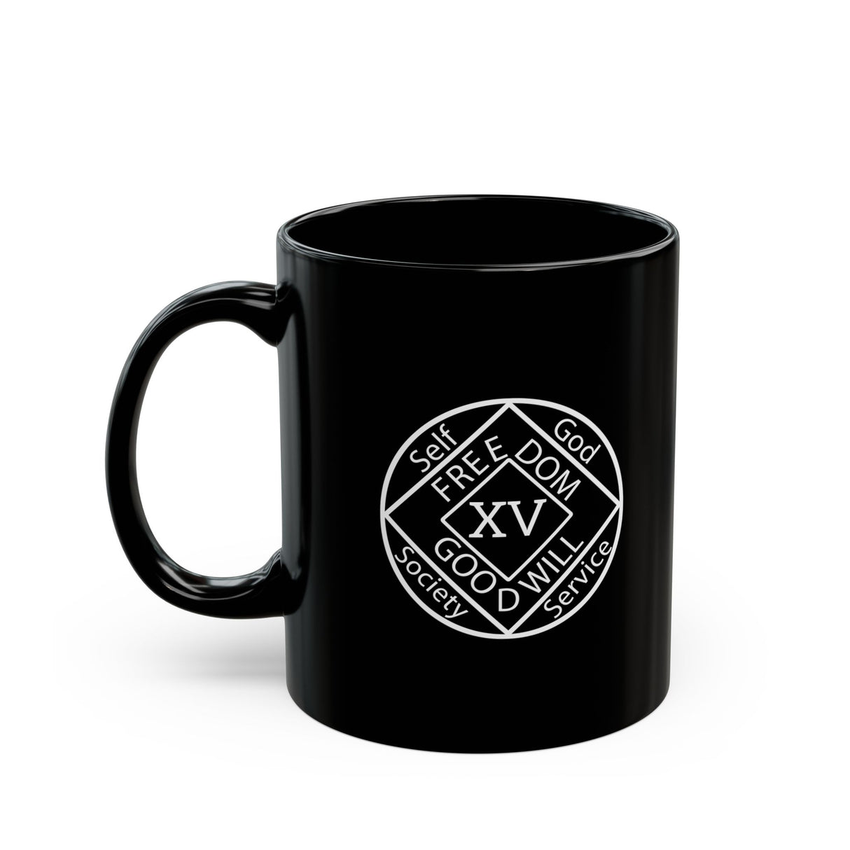 NA Medallion Clean Time 11/15oz Black Mug