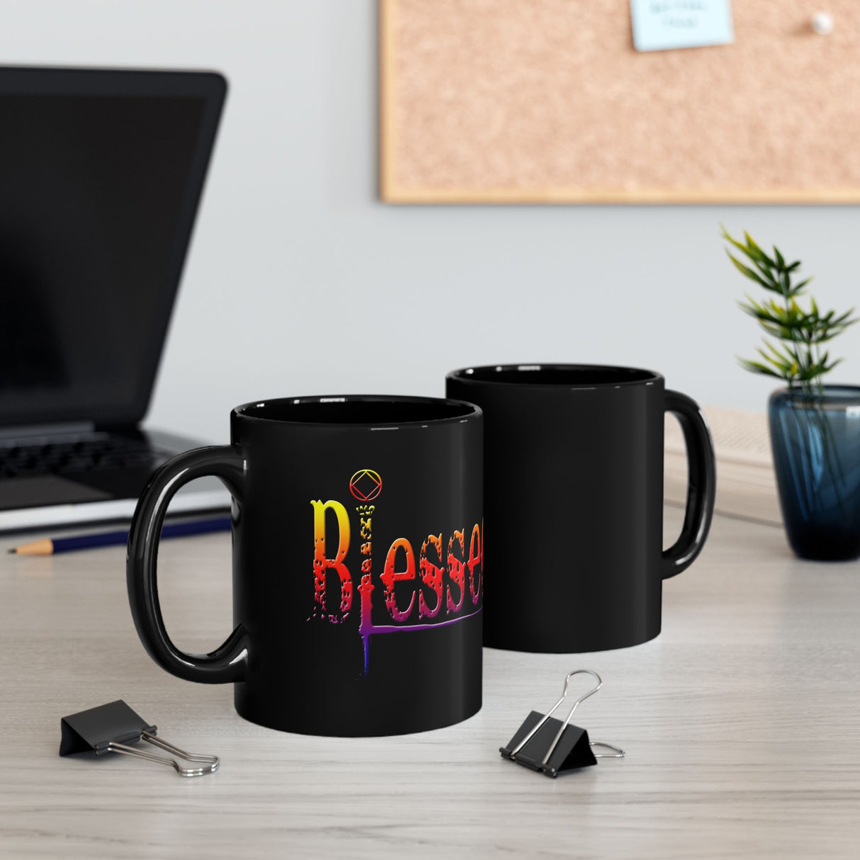 Blessed 11oz Black Mug