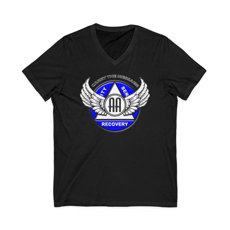 Winged AA Symbol AA V-Neck Tee