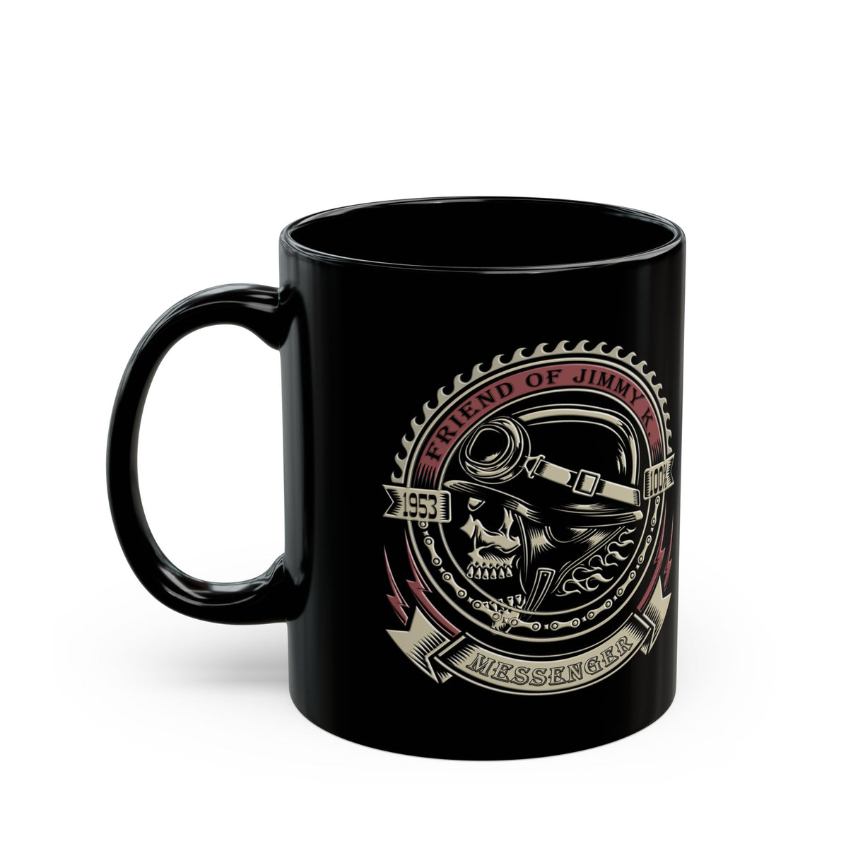 NA Jimmy K 1953 Messenger 11/15oz Black Mug