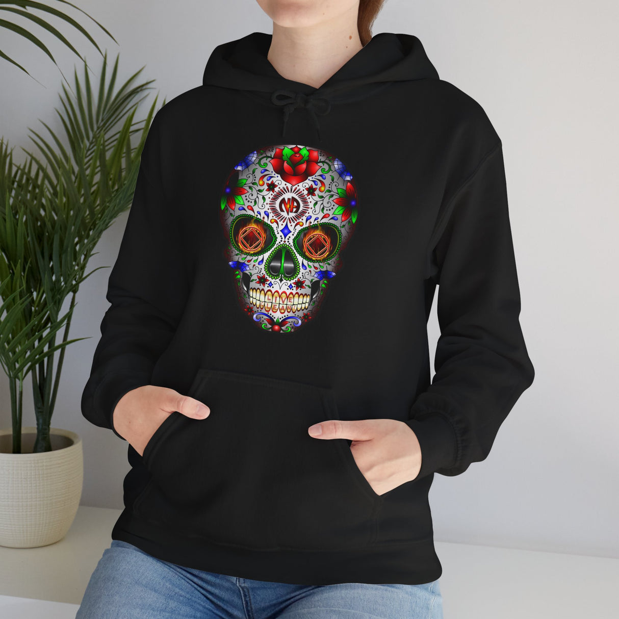 NA Sugar Skull V.2 dtg Hoodie
