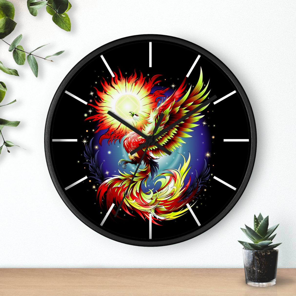 Phoenix Rising Wall clock