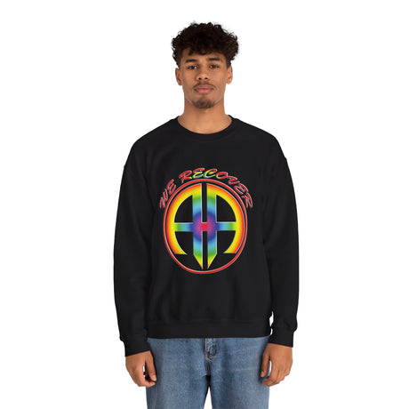 We Recover Rainbow dtg Crewneck Sweatshirt