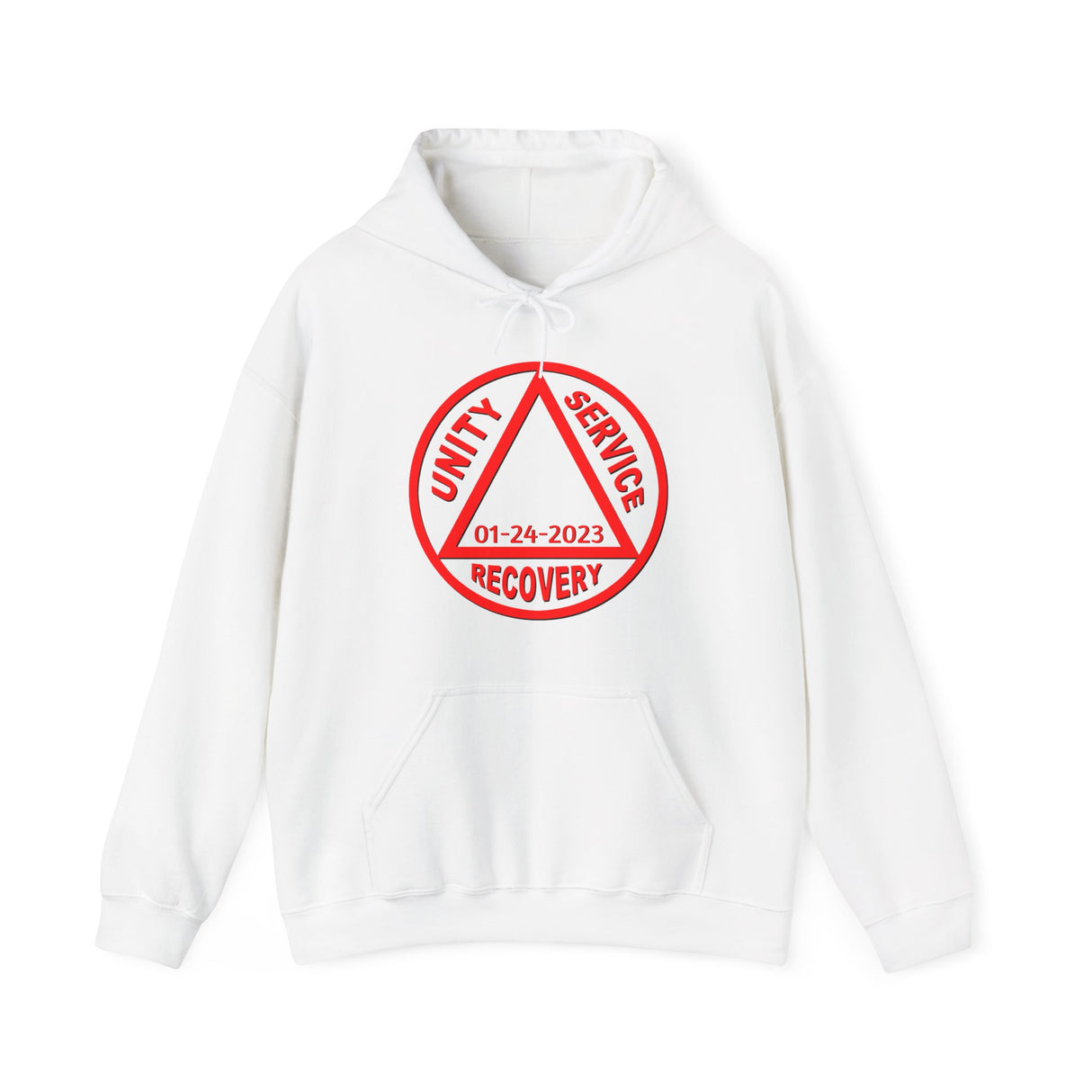 Custom AA Symbol Sober Date dtg Hoodie