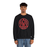 AA Black & Red Symbol dtg Crewneck Sweatshirt