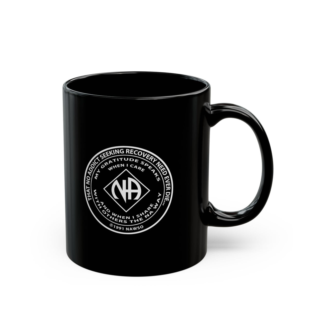 NA Medallion Clean Time 11/15oz Black Mug