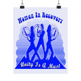 Women In Recovery  Vertical Posters