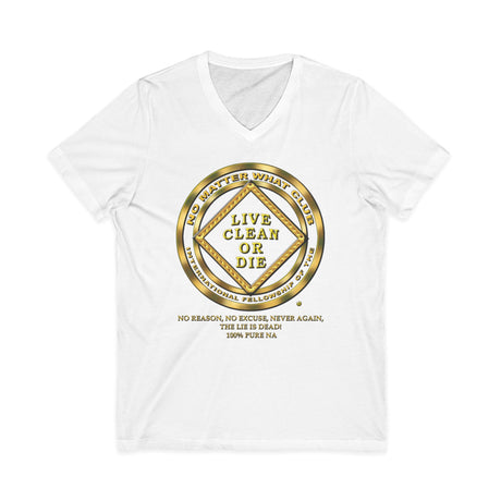 No Matter What Club Gold dtg V-Neck Tee
