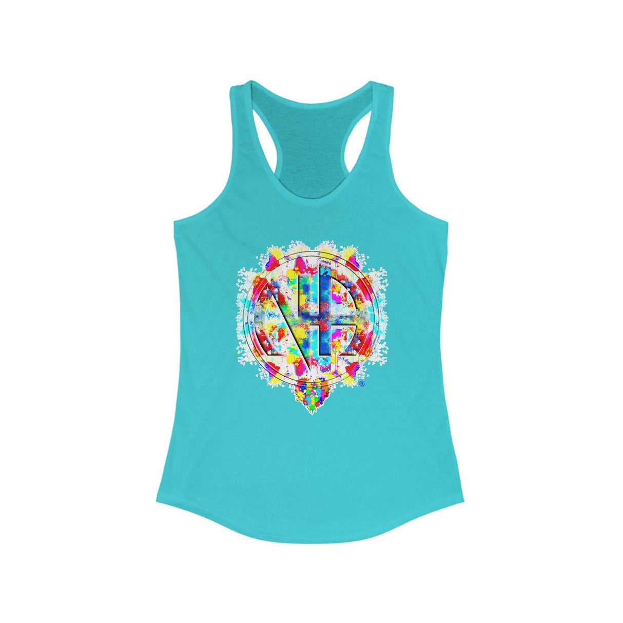 Splattered NA Symbol NA Racerback Tank