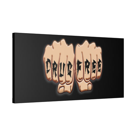 Drug Free Fist Polyester Canvas