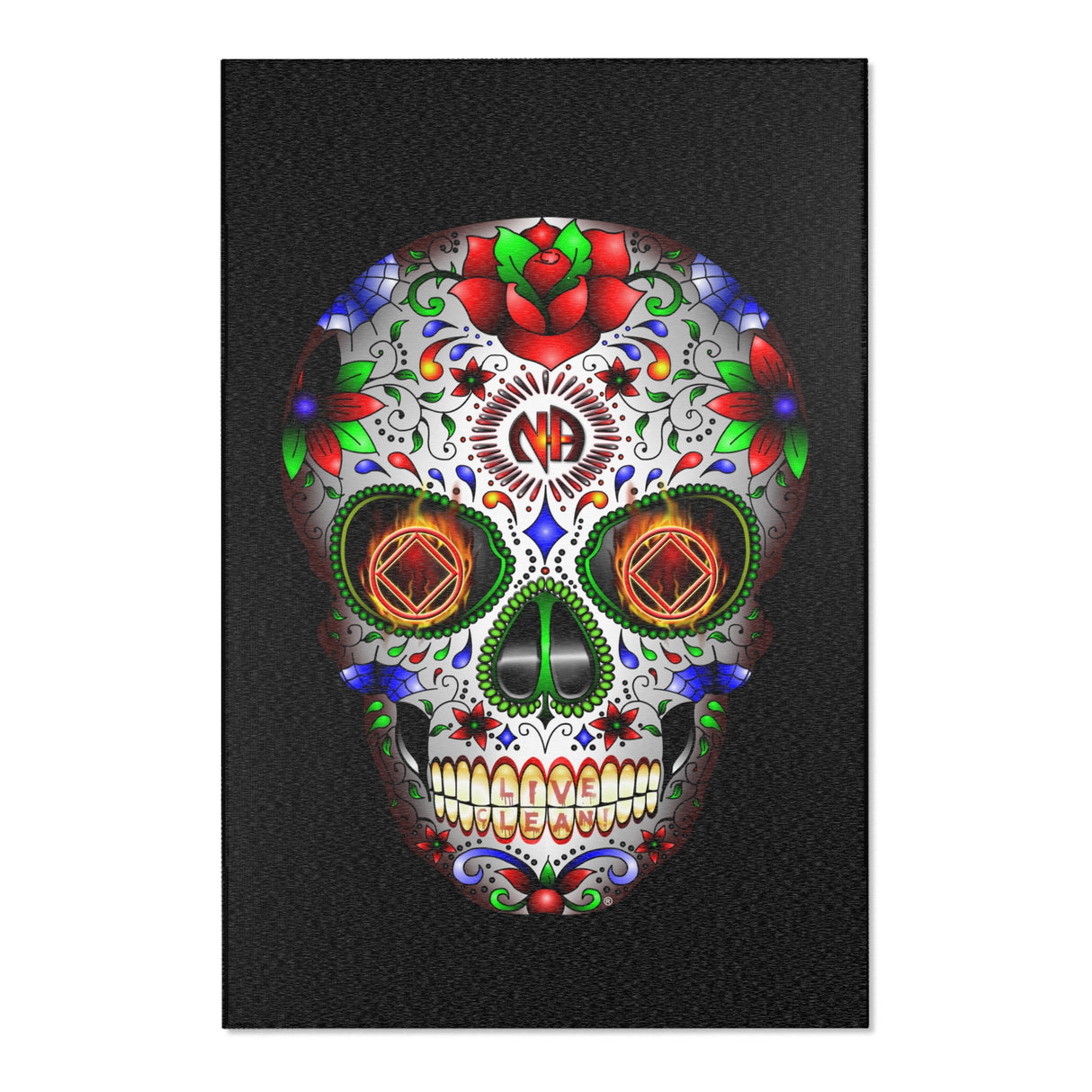 Sugar Skull Area Rugs