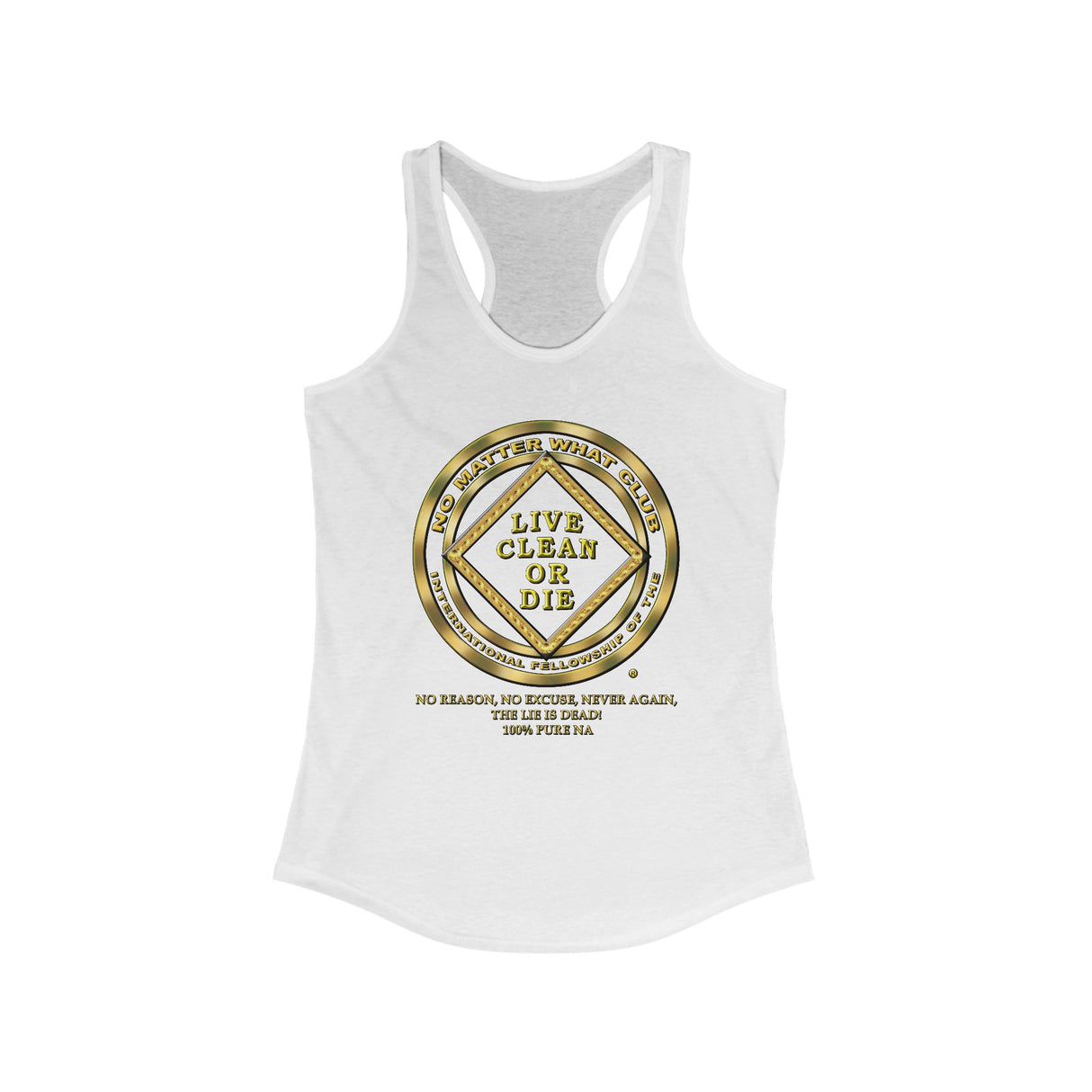 No Matter What Club Gold NA Racerback Tank