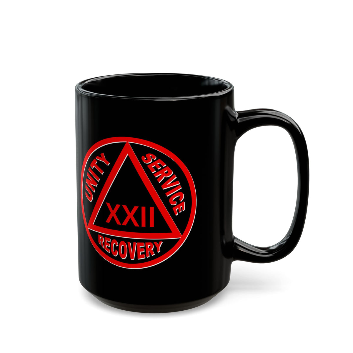 Black & Red AA Logo Customized 15oz AA Ceramic Mug